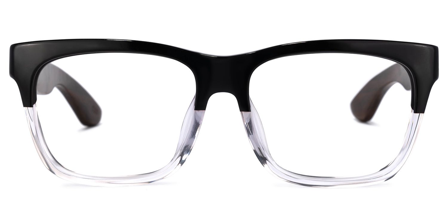 Atherbest Square Black-Clear Glasses | ZEELOOL Canada0