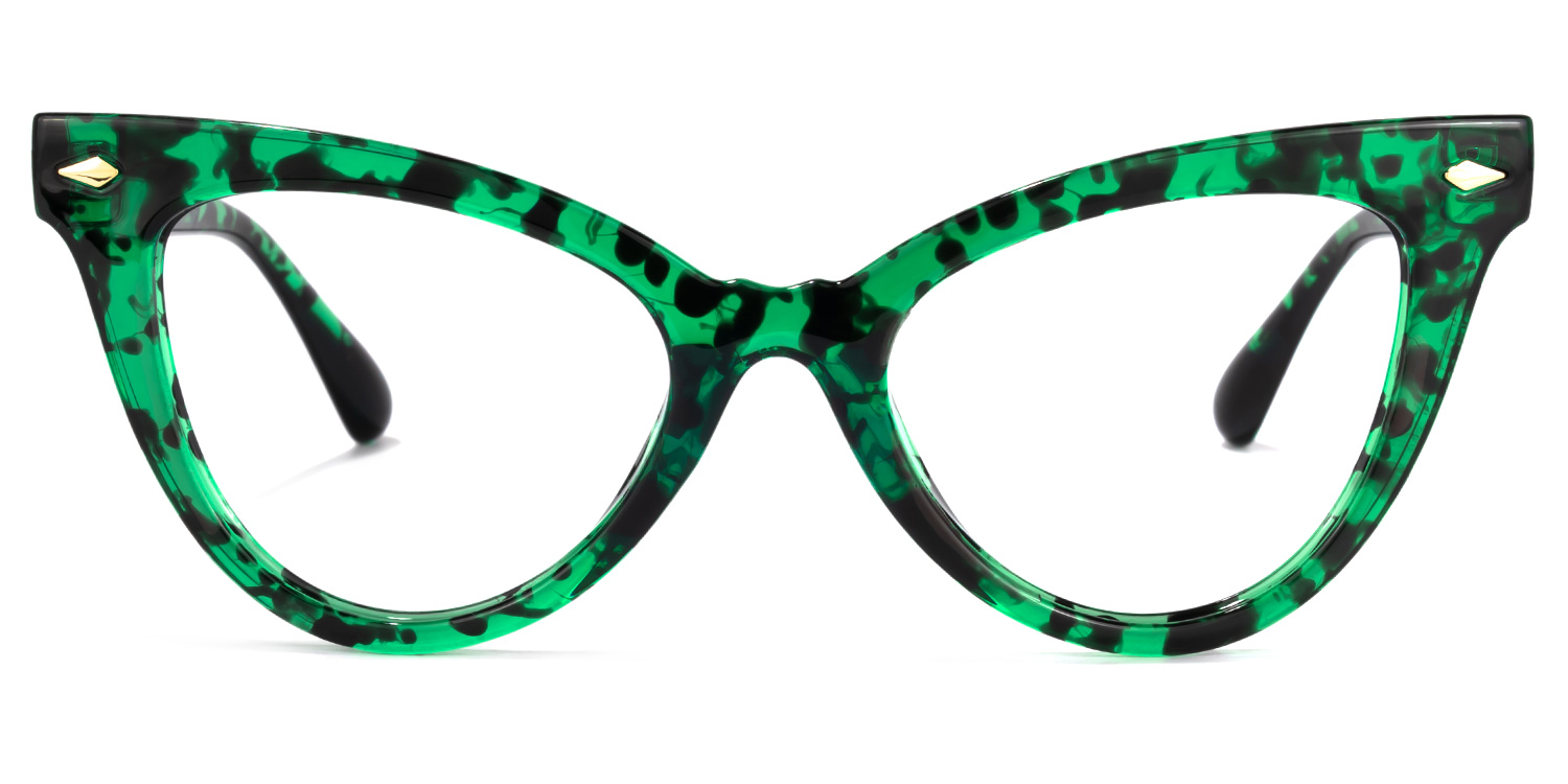 Colla Cateye Green-Floral Glasses0