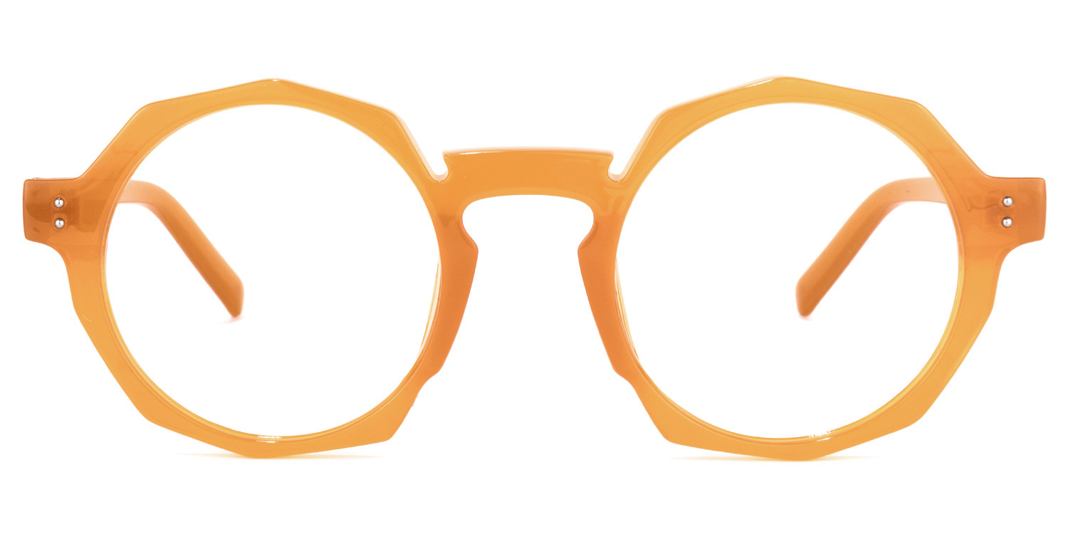 Goodwin Geometric Earthy-Yellow Glasses | ZEELOOL Canada0