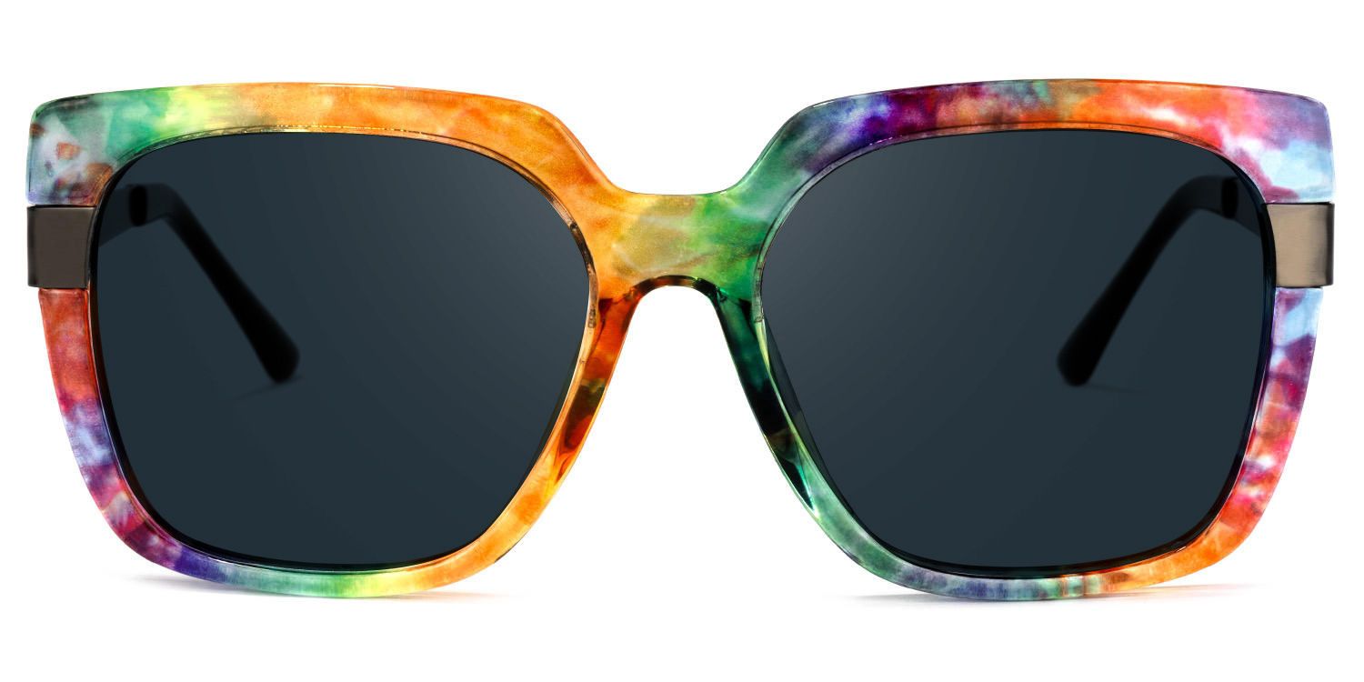 Yaida Square Multicolor Sunglasses | ZEELOOL Canada0