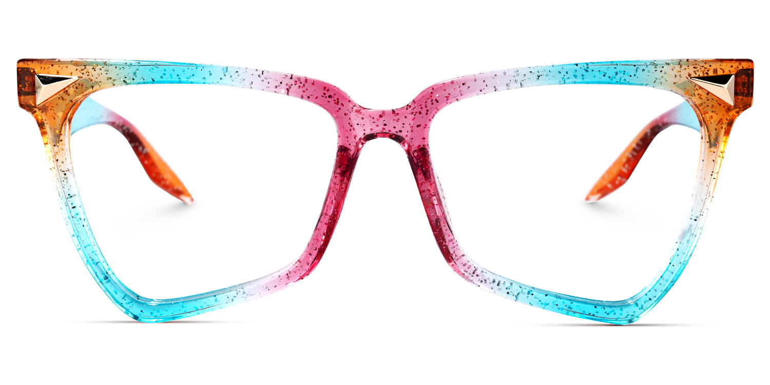 Geometrical Rainbow Eyeglasses | ZEELOOL Canada0