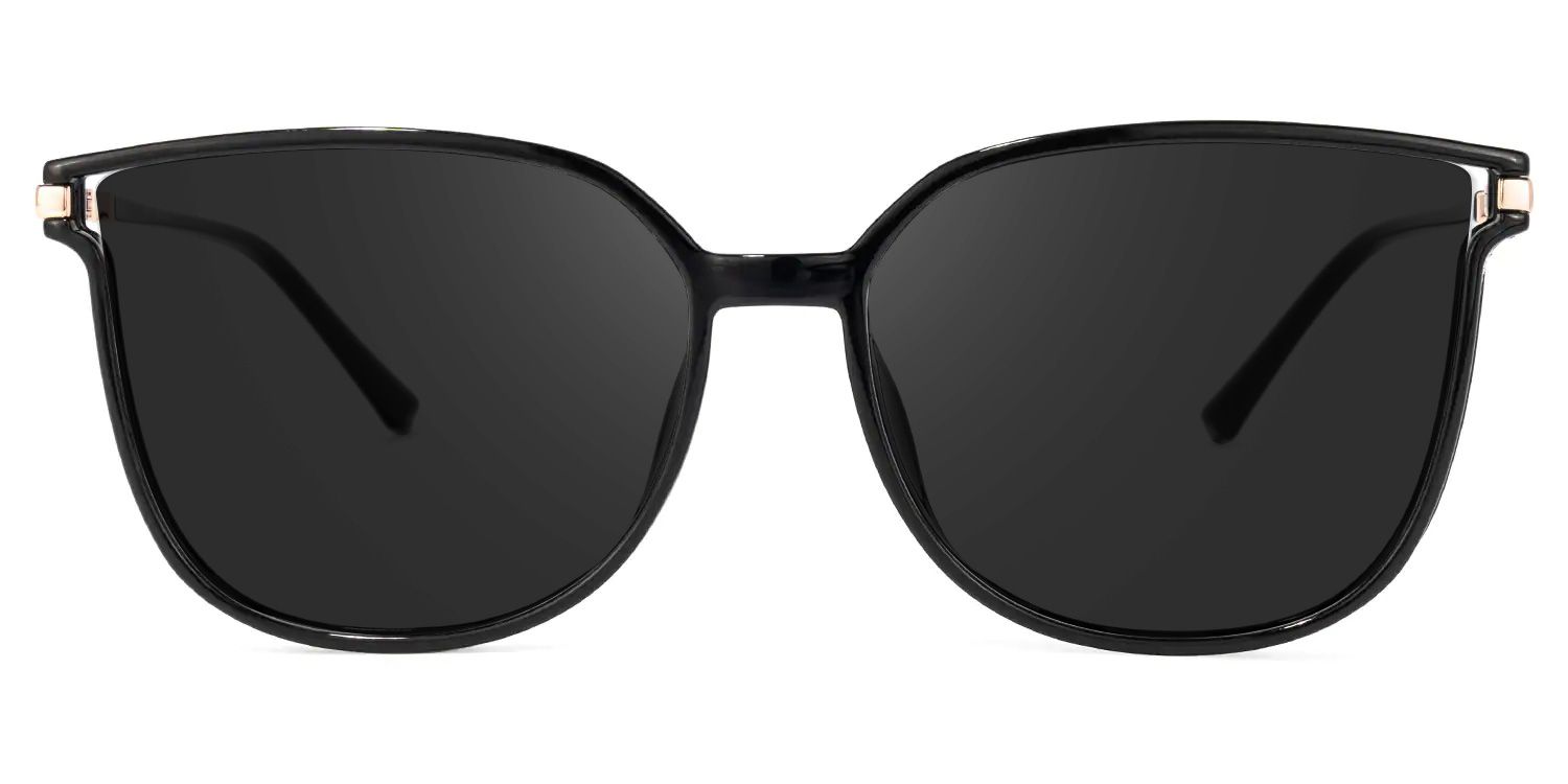 Rodz Black Square Polarized Sunglasses for Driving | ZEELOOL CA0