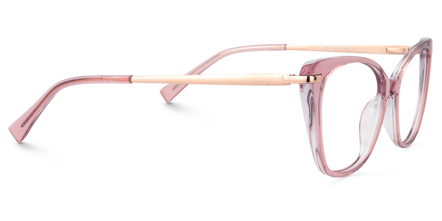 Cat Eye Pink Glasses | ZEELOOL Canada4