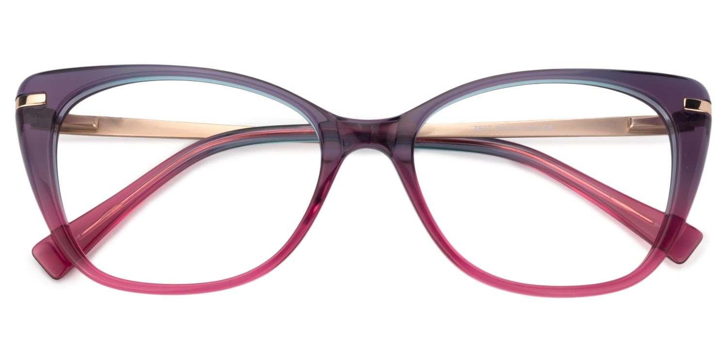 Cat Eye Red Glasses | ZEELOOL Canada1
