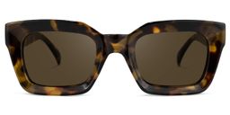 Nevaeh Square Tortoise Sunglasses0