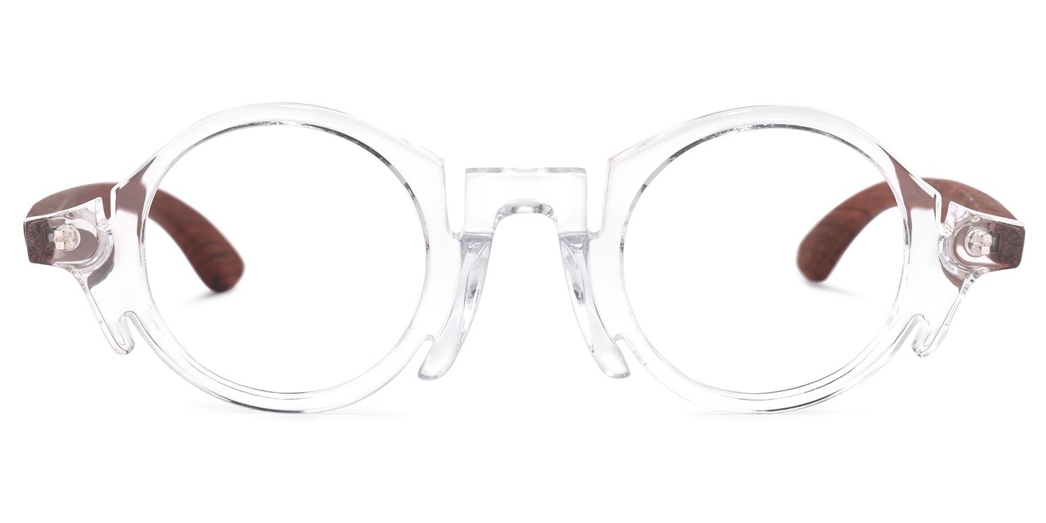 Charlie Round Clear Frame Glasses | ZEELOOL Canada0