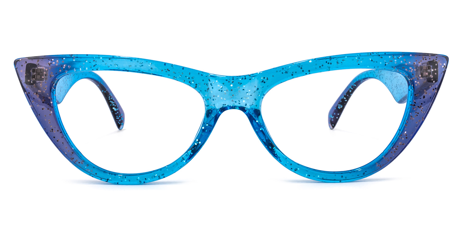 Harding Cateye Blue Glasses | ZEELOOL Canada0