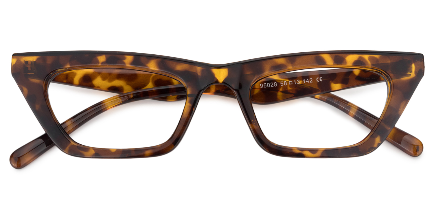 Cat Eye Yellow Tortoise Glasses | ZEELOOL Canada1