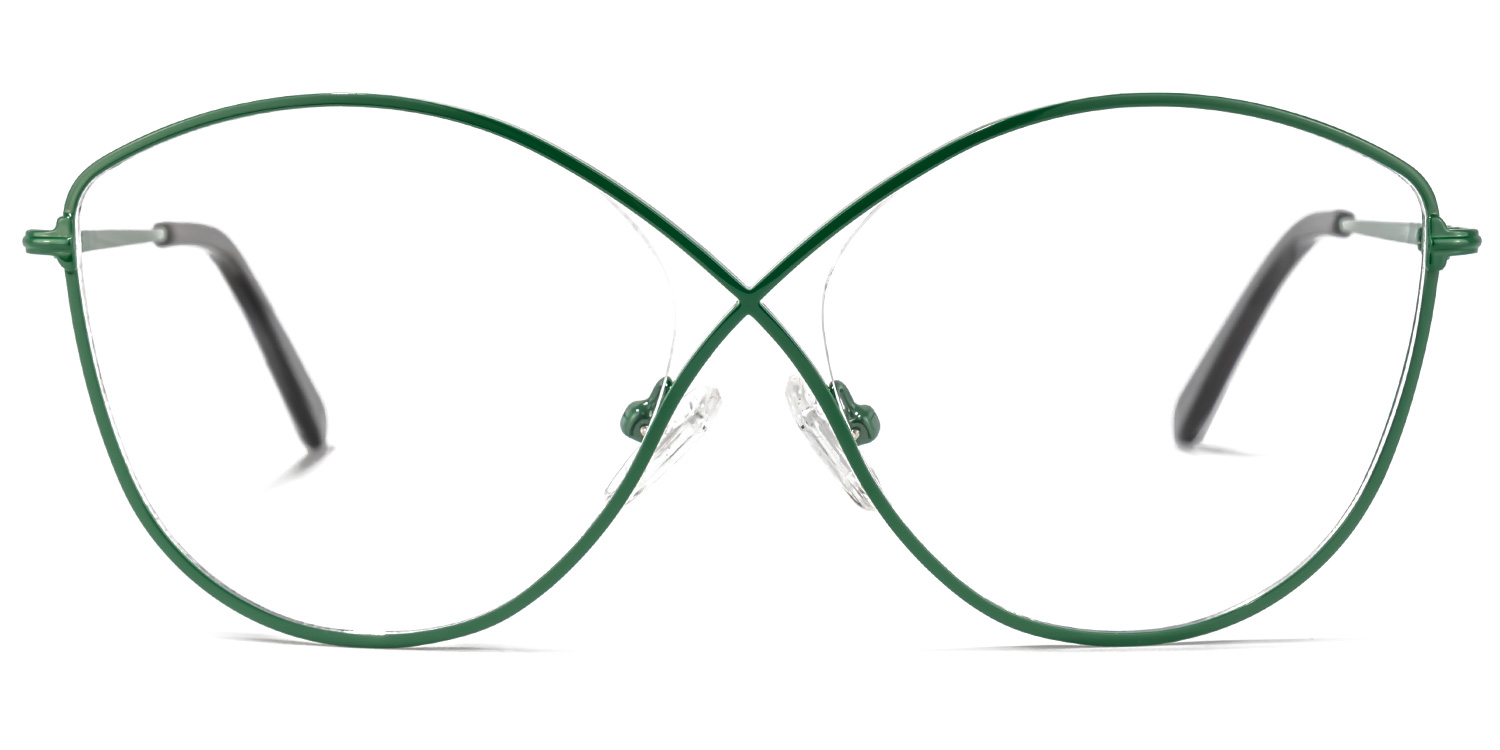 Garcia Geometric Green Glasses0