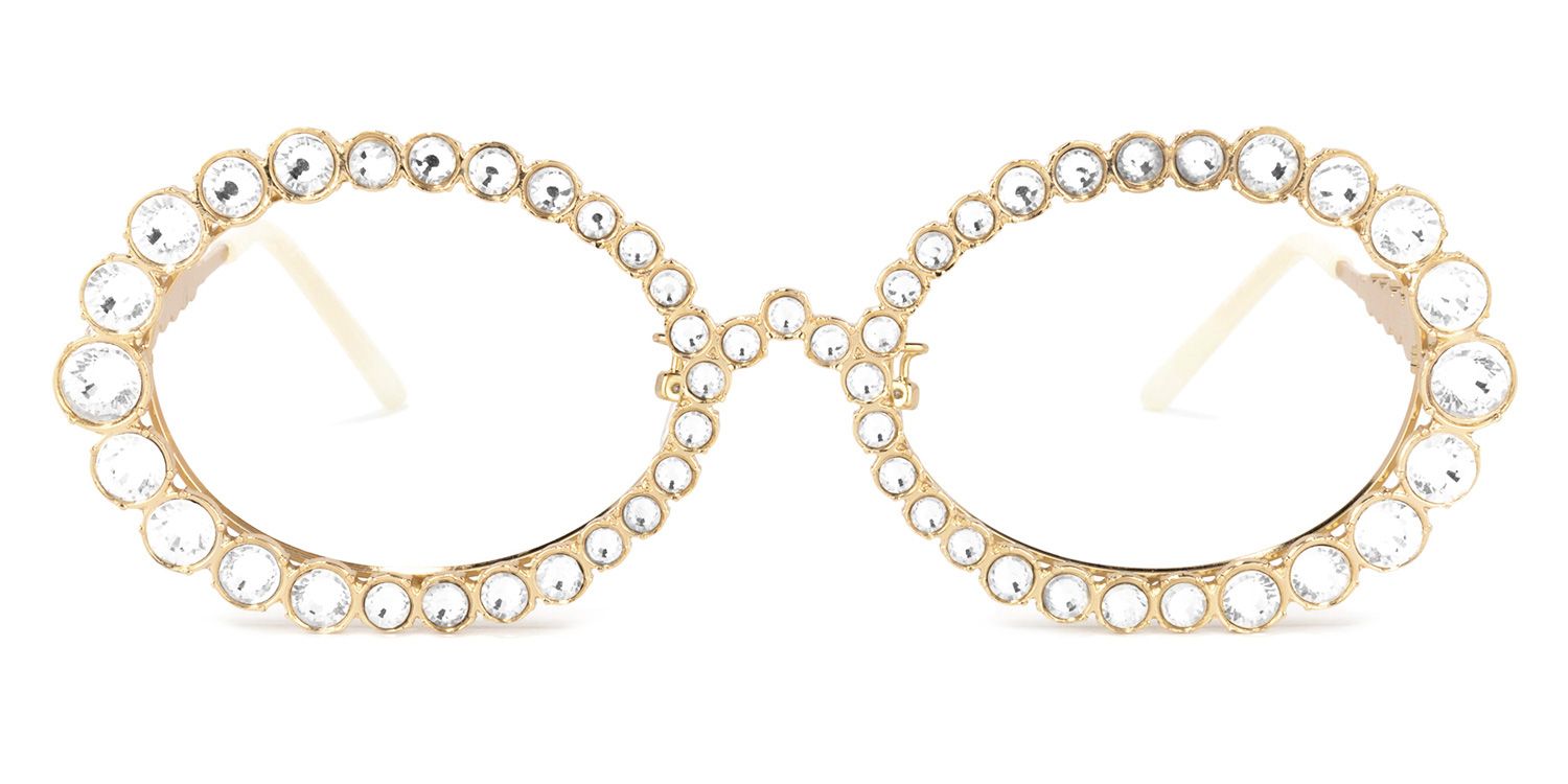 Luheiden Oval Gold Glasses | ZEELOOL Canada0