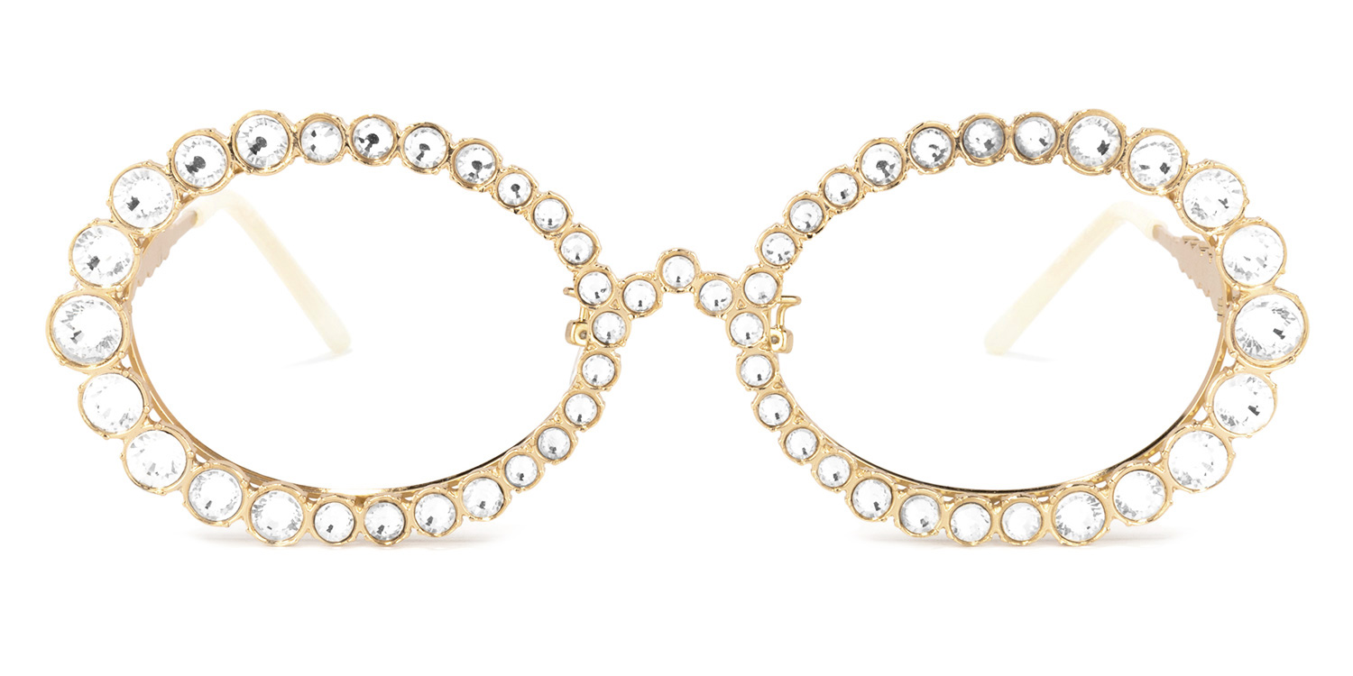 Luheiden Oval Gold Glasses | ZEELOOL Canada0