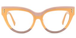 Cascata Cateye Earthy-Yellow Glasses0
