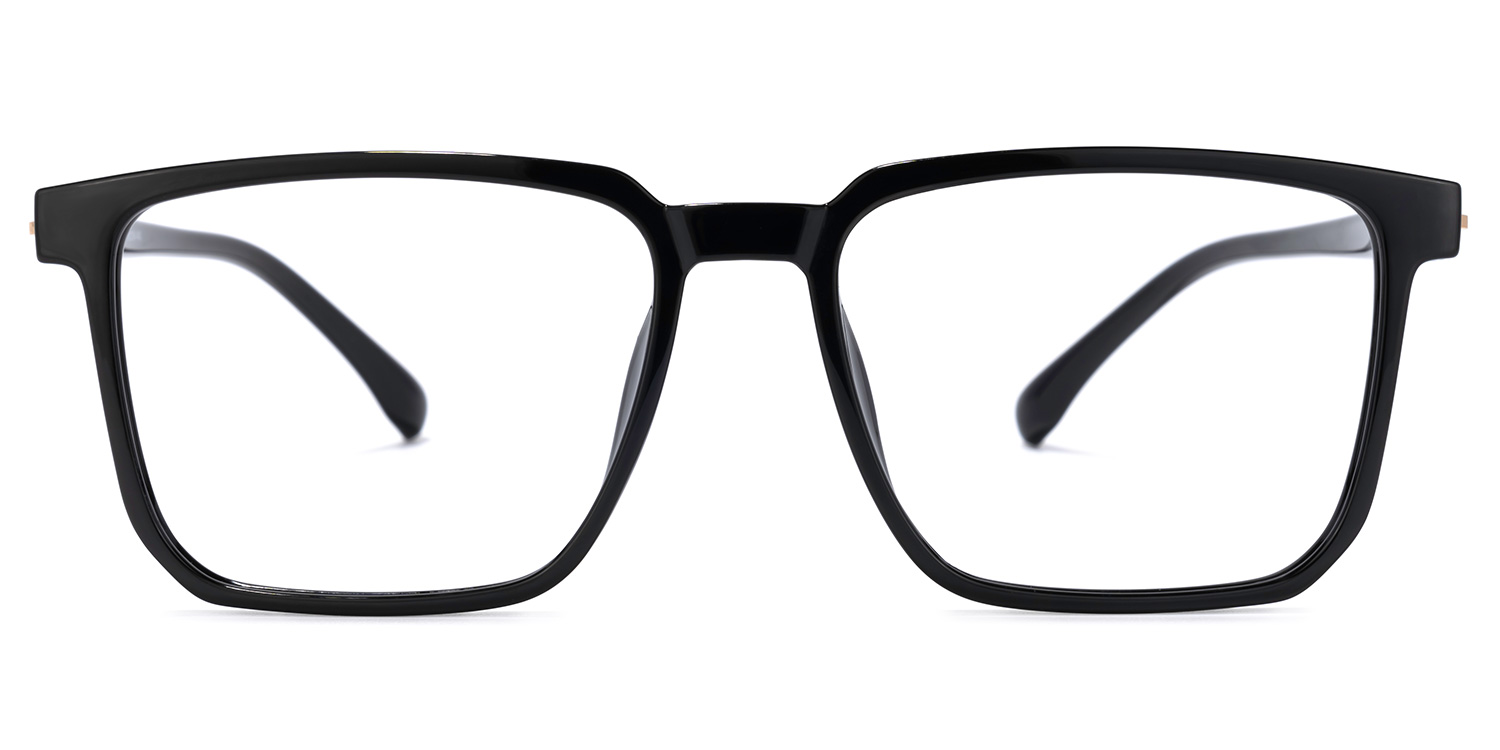 Zavala Rectangle Black Glasses | ZEELOOL Canada0