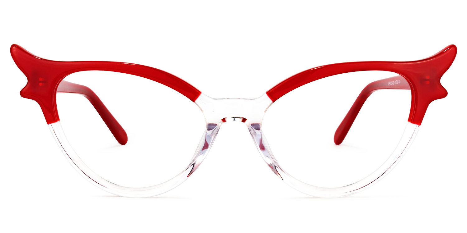 Judy Cat Eye Red Glasses | ZEELOOL Canada0