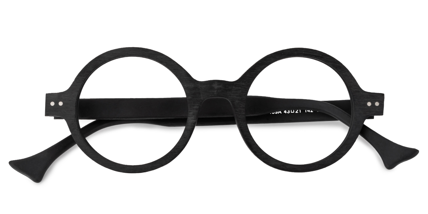 Round Black Glasses | ZEELOOL Canada1