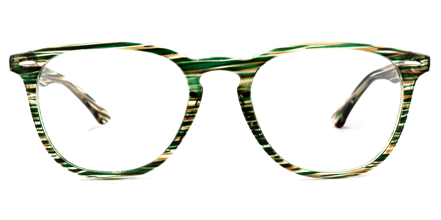 Powell Square Green Glasses | ZEELOOL Canada0