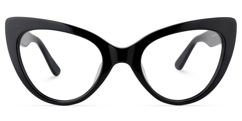 Claudette Cat Eye Black Glasses