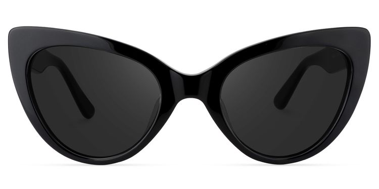 Claudette Black Cat eye Sunglasses