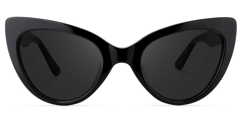 Claudette Black Cat eye Sunglasses