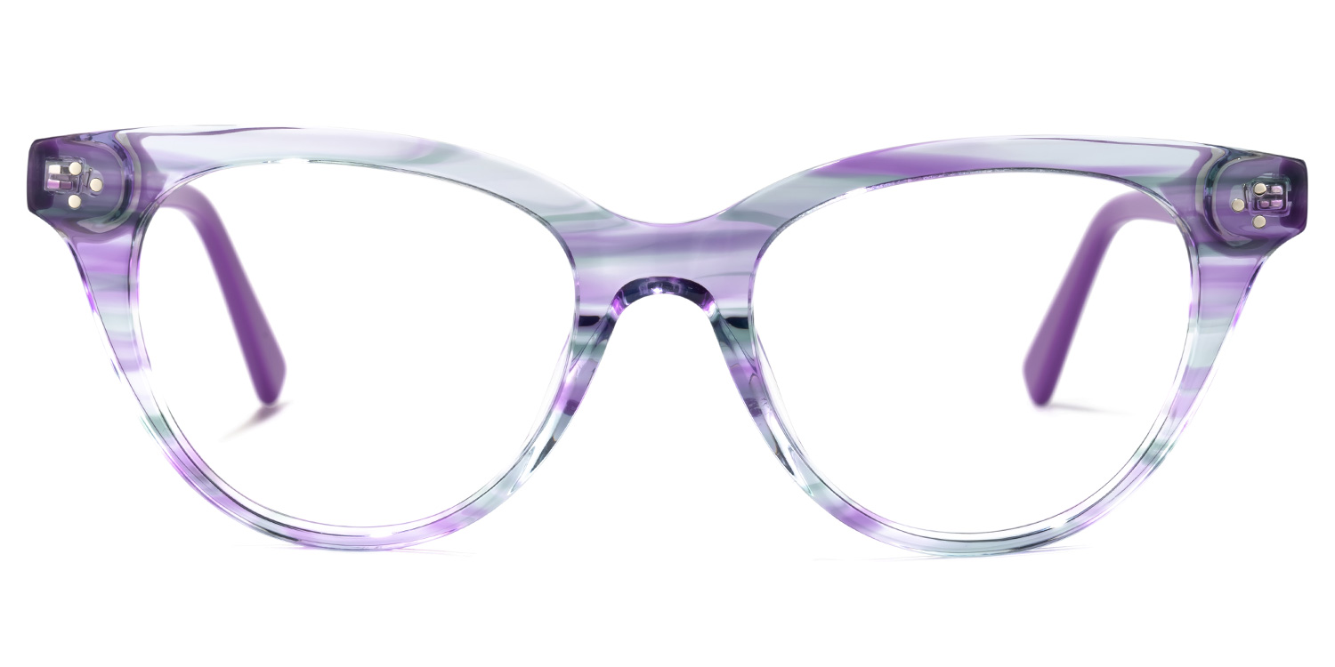 Fuentes Cateye Purple Glasses | ZEELOOL Canada0