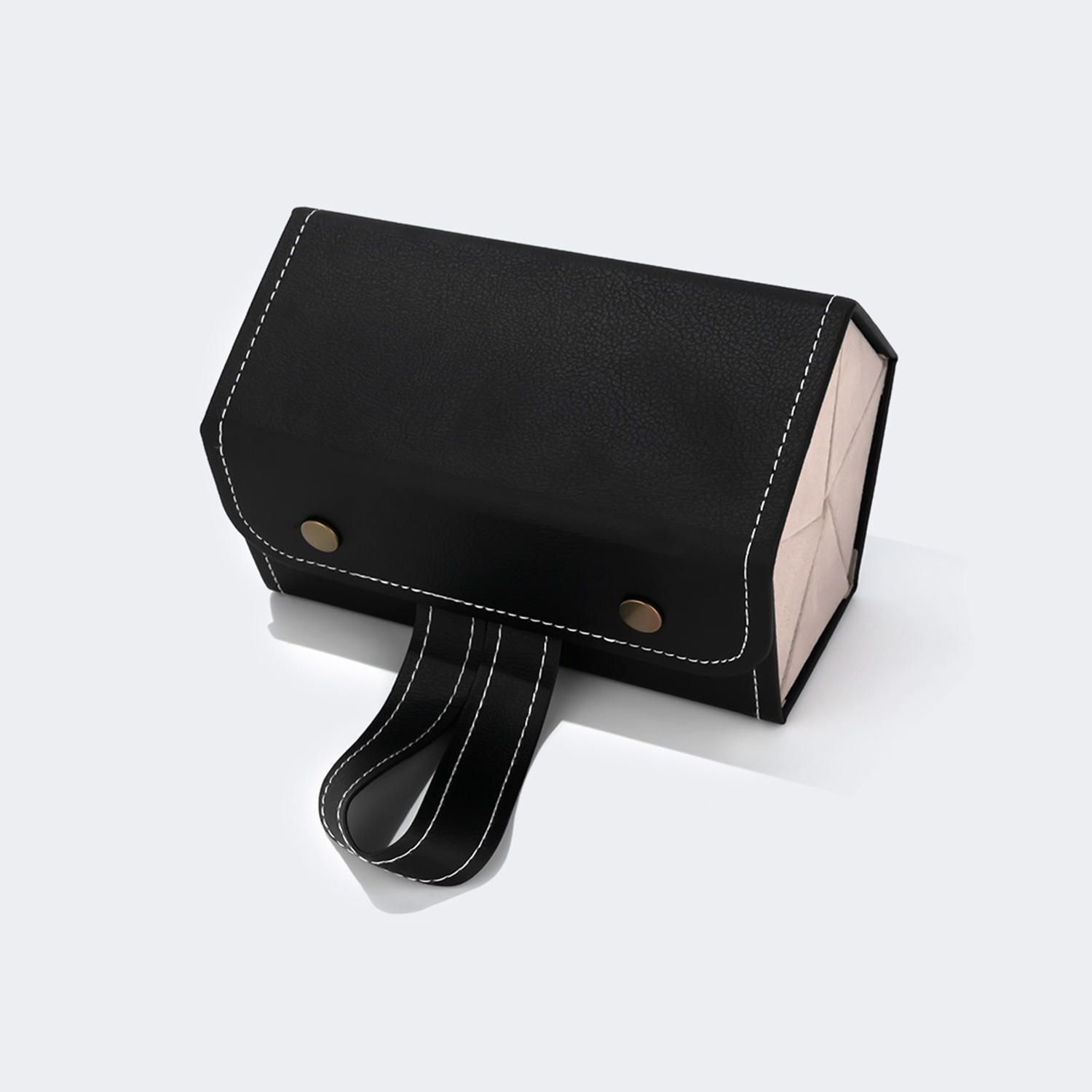 High-end Leather Hanging Black Eyeglasses Storage Box | ZEELOOL Canada2