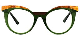 Lismary Cateye Green Glasses0