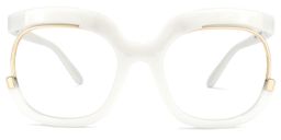 Darice Round White Glasses0