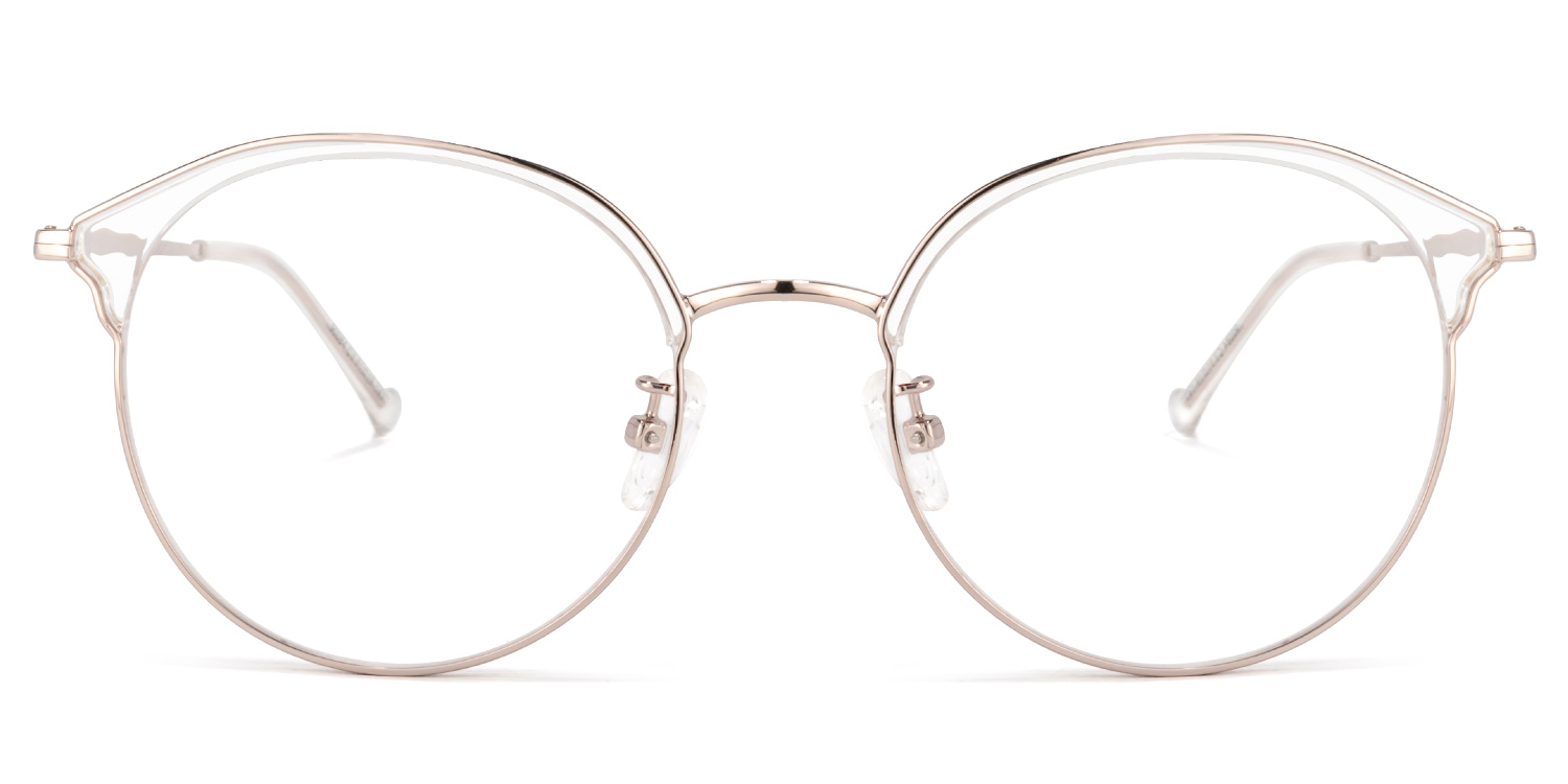 Edwards Geometric Rose-Gold Glasses0