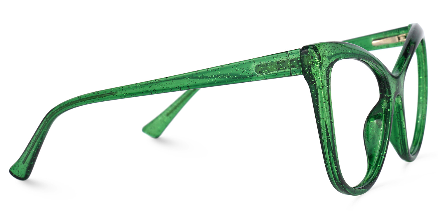 Gomez Cateye Green Glasses | ZEELOOL Canada2