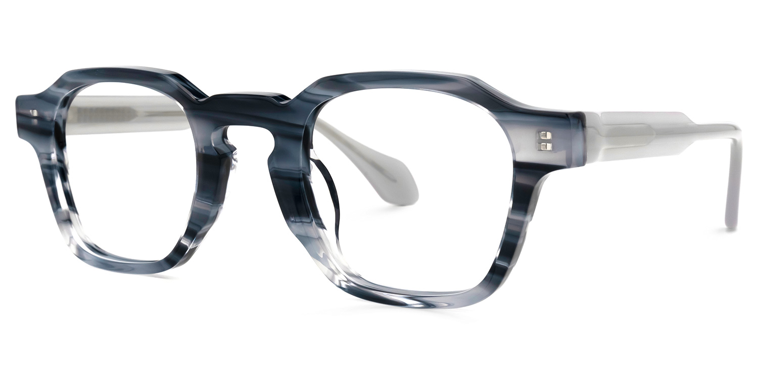 Faedo Square Blue Glasses | ZEELOOL Canada1