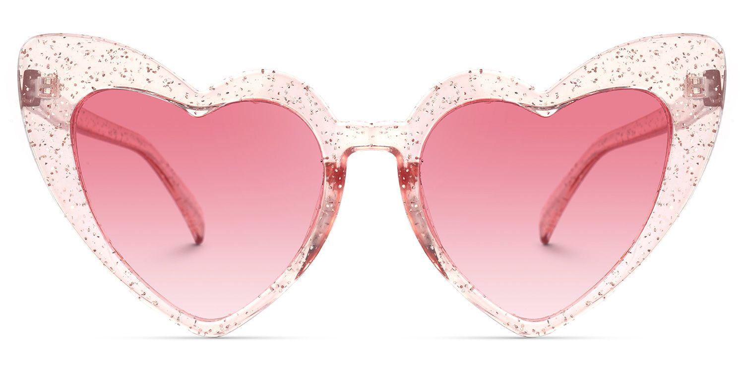 Monkina Heart Pink Sunglasses | ZEELOOL Canada0