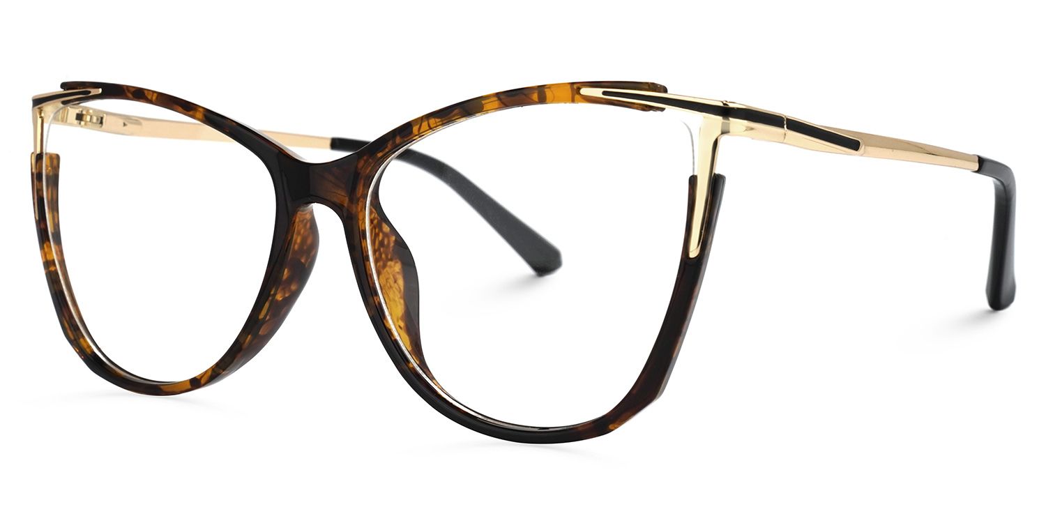 Yomary Cateye Tortoise Thin Frame Glasses | Zeelool1