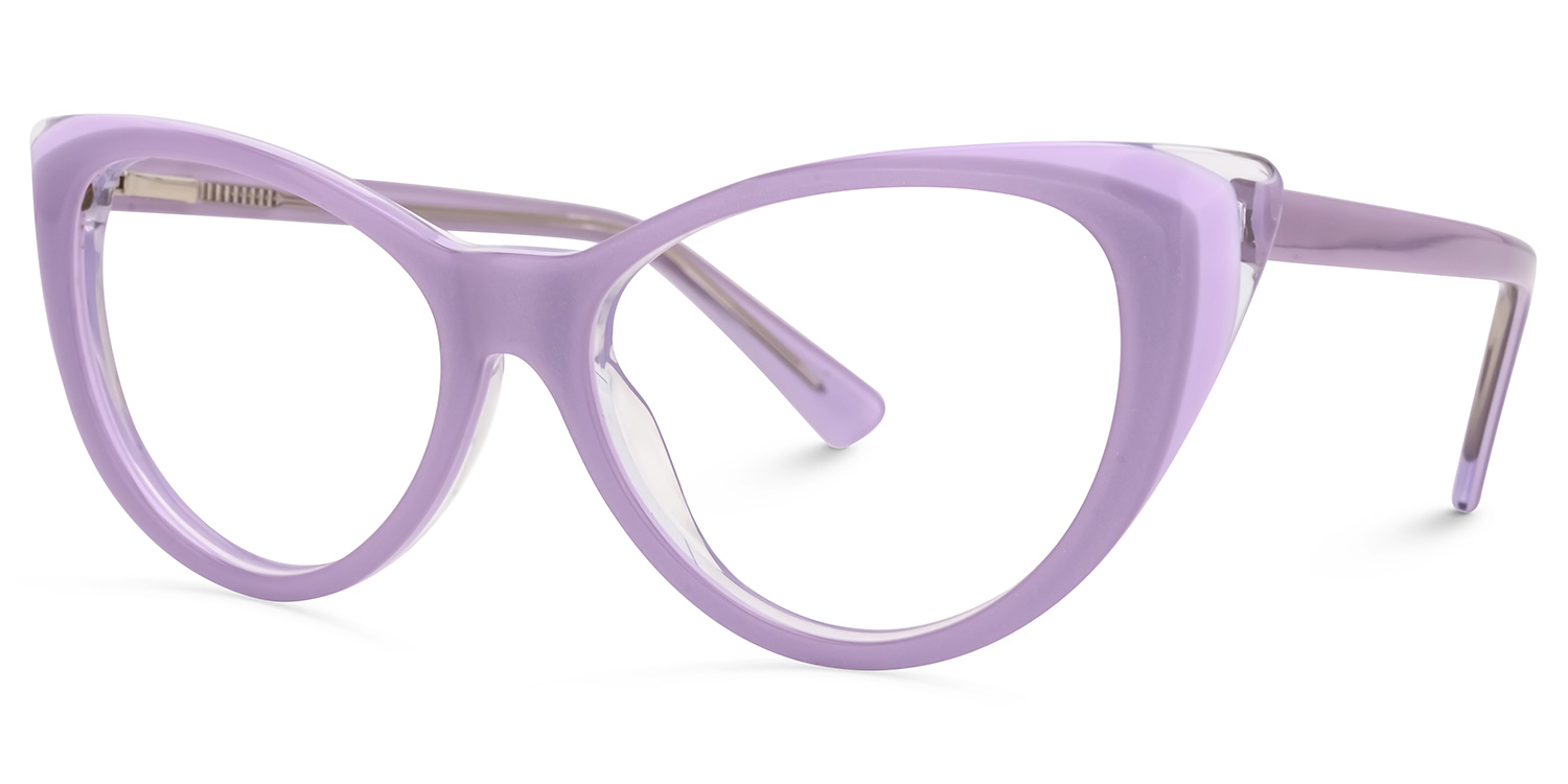 Vicky Cateye Purple Glasses | ZEELOOL Canada1
