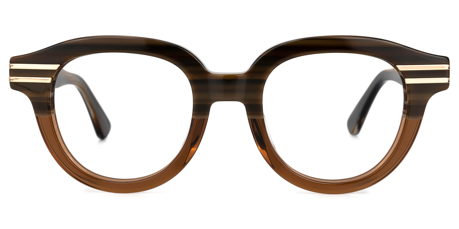Merkley Round Brown Glasses | ZEELOOL Canada0