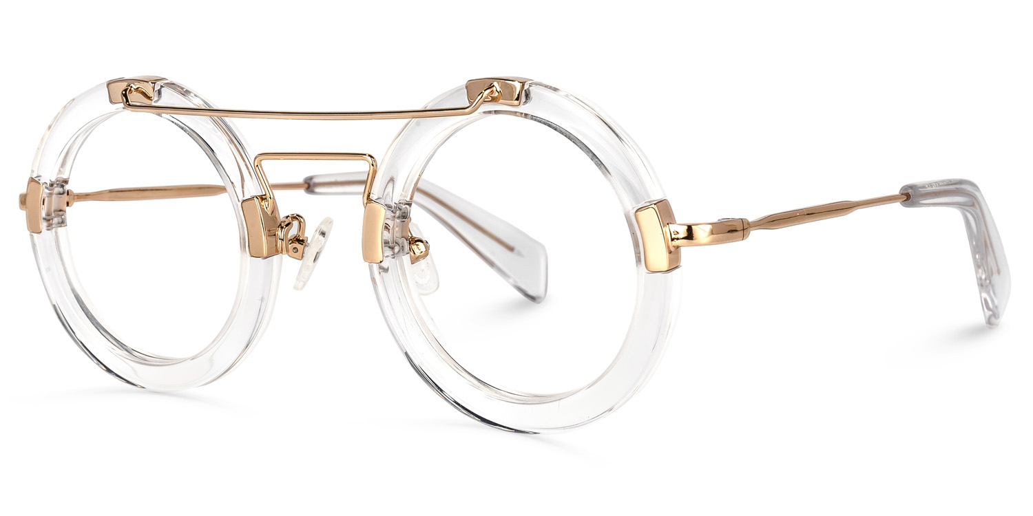 ZEELOOL Martis Round Crystal Glasses