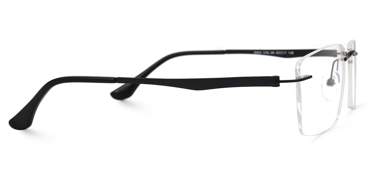 Hairston Square Black Glasses | ZEELOOL Canada2