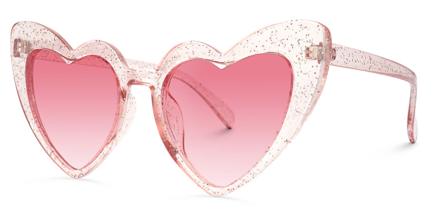 Monkina Heart Pink Sunglasses | ZEELOOL Canada1