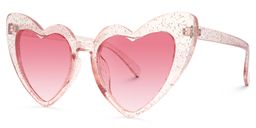 Monkina Heart Pink Sunglasses1