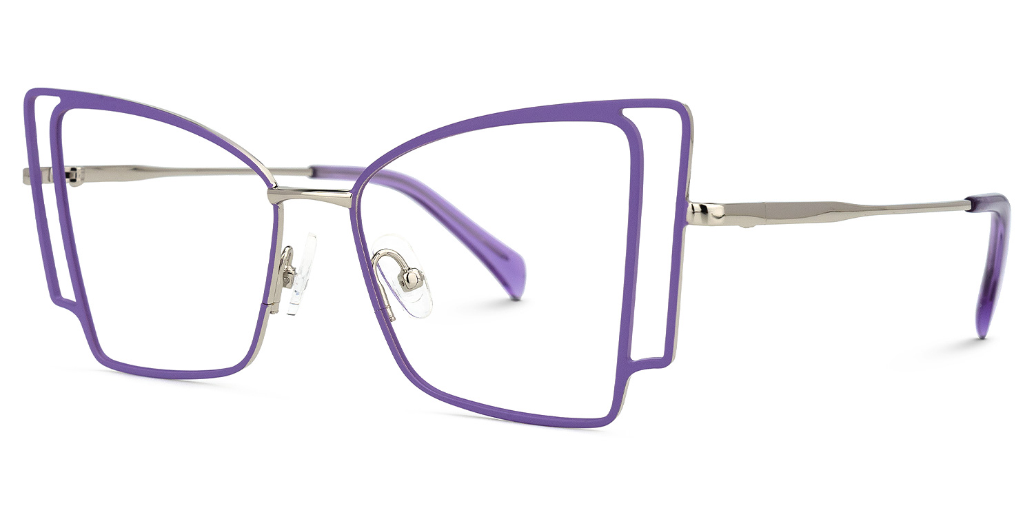 Tapacia Geometric Purple Glasses | ZEELOOL Canada1