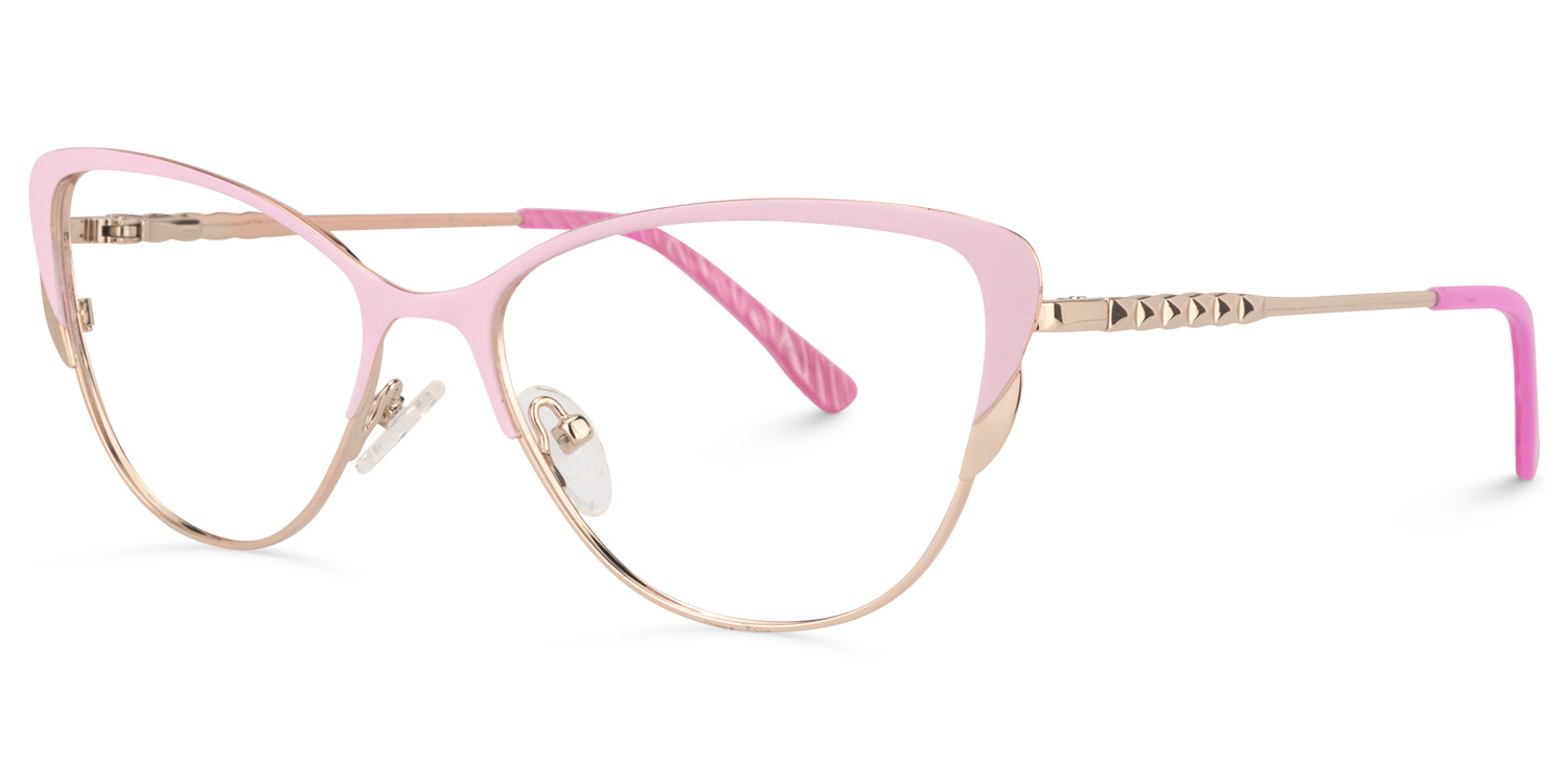 Donald Cat Eye Pink Glasses | ZEELOOL Canada1