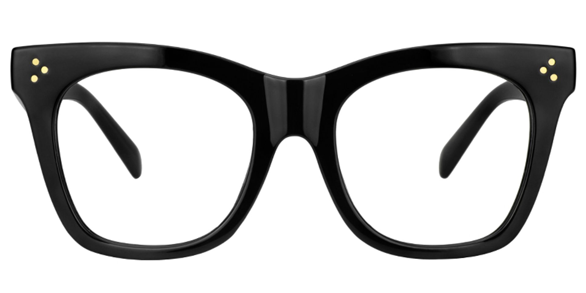 Gordon Rectangle Black Eyeglasses & Glasses Frames0