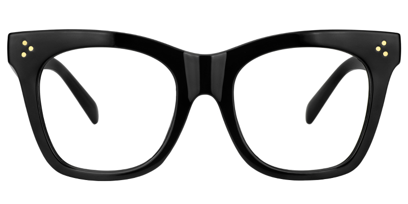Gordon Rectangle Black Glasses