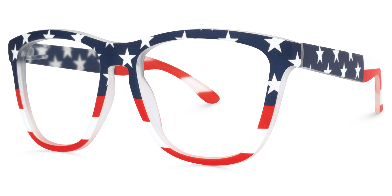 Theo Square USA Flag Glasses | ZEELOOL Canada1