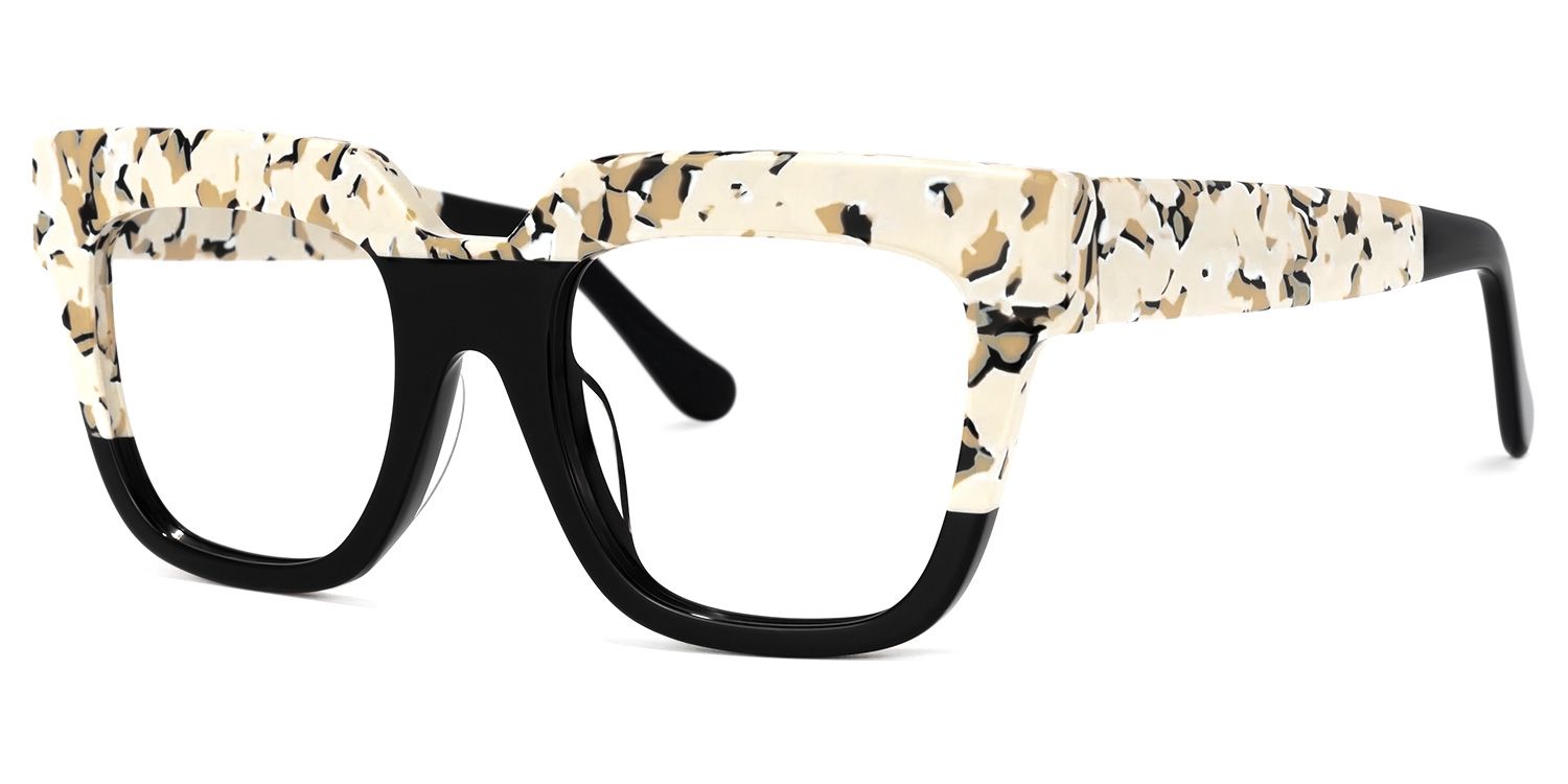 Carolann Square Black Frame Glasses | ZEELOOL Canada1