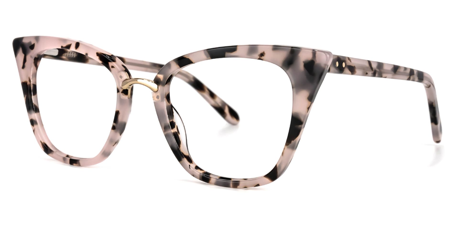 Martha Cat Eye Pink Floral Glasses | ZEELOOL Canada1