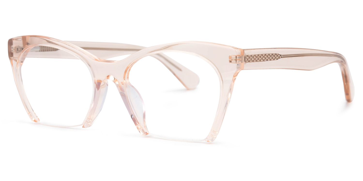 Christine Cat Eye Orange Glasses | ZEELOOL Canada2