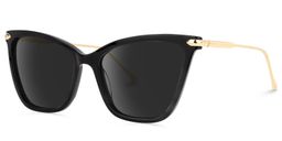 Hilary Butterfly Black Sunglasses1