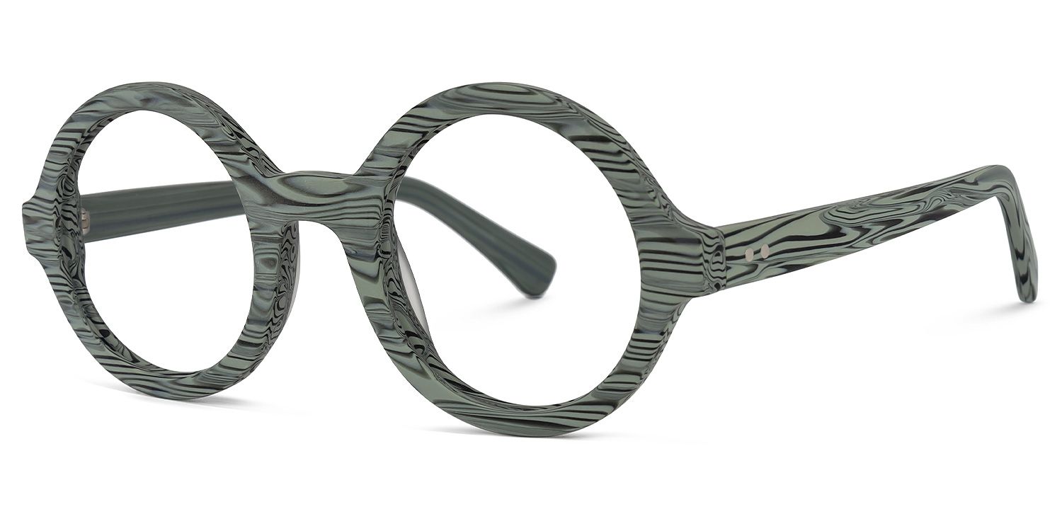 Bares Round Gray Glasses | ZEELOOL Canada1