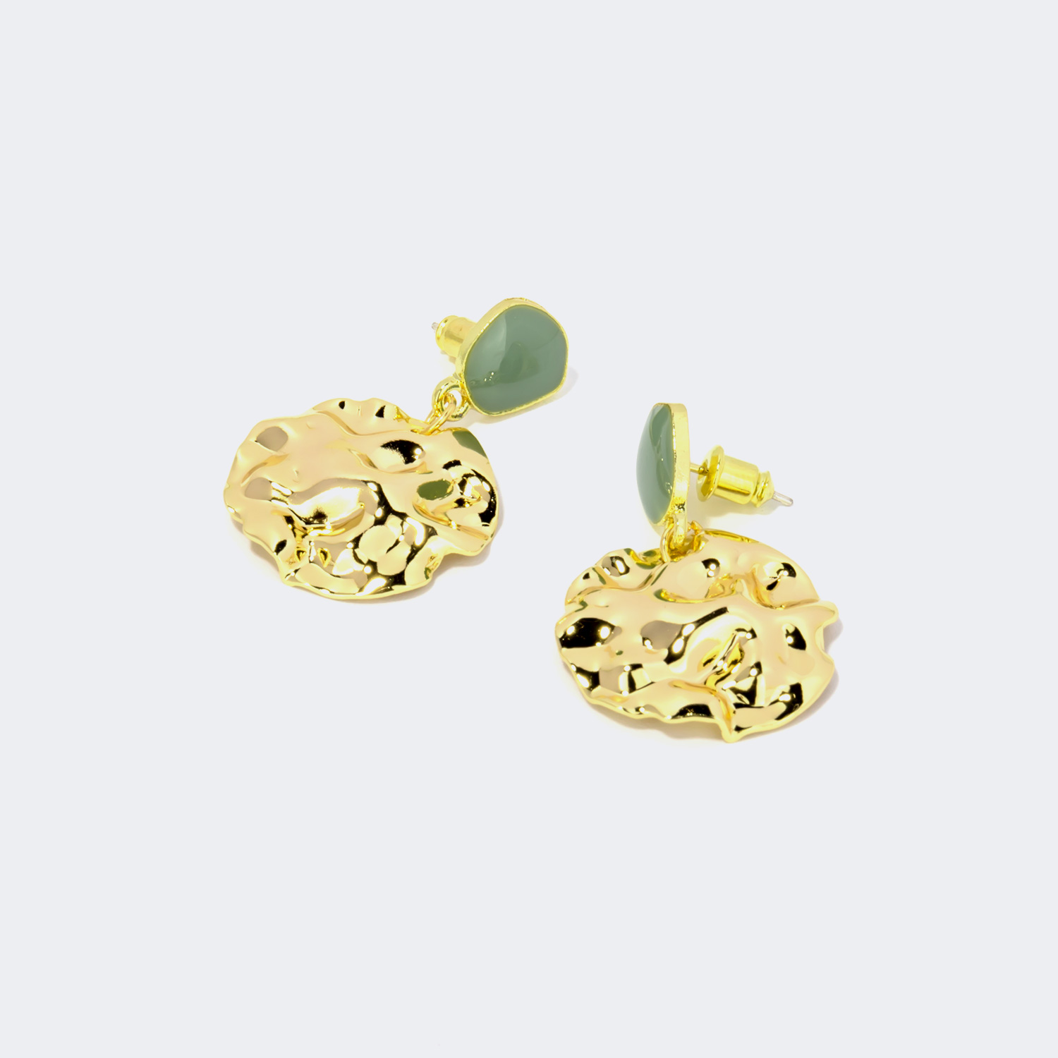 Stylish Hammered Copper Earrings | ZEELOOL Canada0