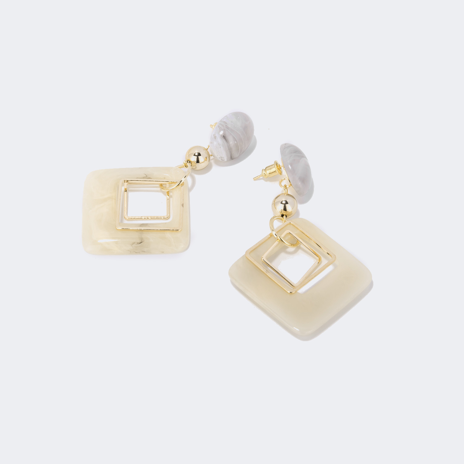 Stylish Polished Acetate Earrings | ZEELOOL Canada0